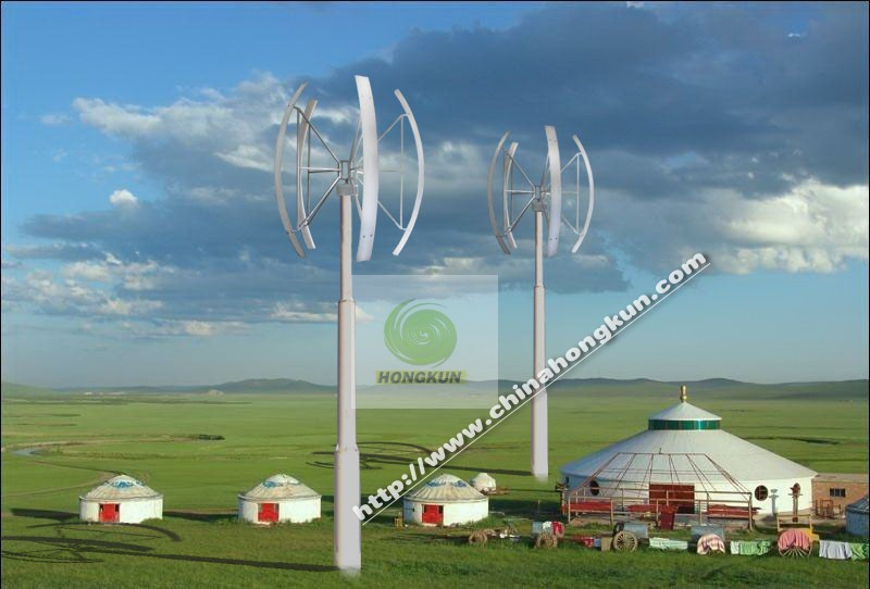 Vertical Wind Turbine in Qingdao