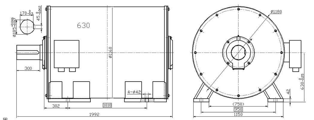 900kw 250rpm Permanent Magnet Generator for Gas Engine
