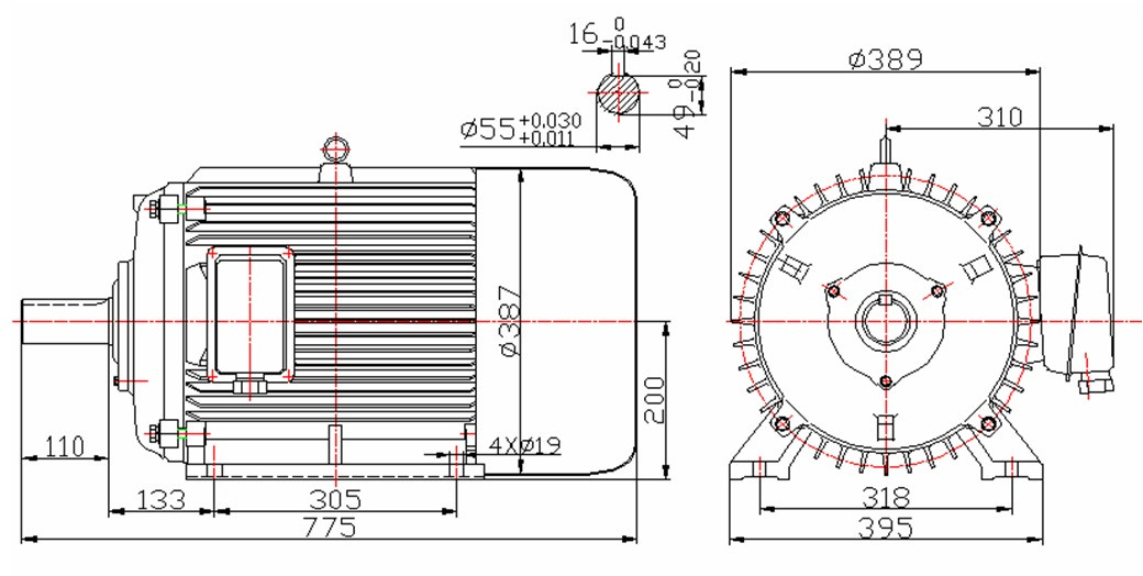 1500rpm Permanent Magnet Generator 40kw 50Hz