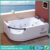 2015 Hot Double Acrylic Jacuzzi Bathtub with Underwater Light (CDT-006)