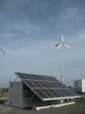 Wind Turbine Generator with Solar Panel Hybrid