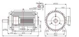 30kw 225rpm 60Hz Horizontal Permanent Magnet Generator