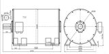 Low Speed Large Horizontal Permanent Magnet Generator 800kw 60rpm