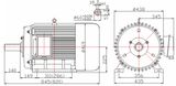 1500rpm Permanent Magnet Generator 50kw 50Hz