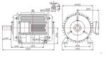 15kw 150rpm Low Speed Horizontal Permanent Magnet Generator