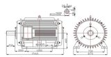 500kw 500r Horizontal Permanent Magnet Generator for Diesel Gensets