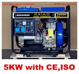 Rate Power 4.5kw/5kVA Open Frame Diesel Generator 100% Cooper