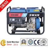 5kw Open Frame Air Cooled Portable Diesel Generator Set (JCED6500L)