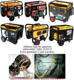 6kVA/6kw Petrol Portable Handy Generator Set 15HP