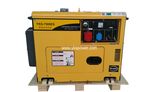 5.5kw Small Air-Cooled Silent Type Diesel Generator with 3 Phase