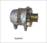 Alternator S6d95 for Komatsu PC200-6 Excavator 600-821-6120/0-33000-5860 24V 30A